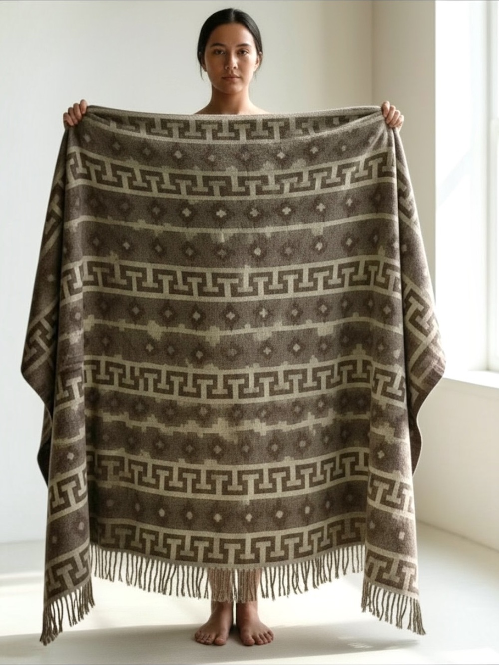 Incalpaca TPX Superfine Alpaca Wool Throw Blanket